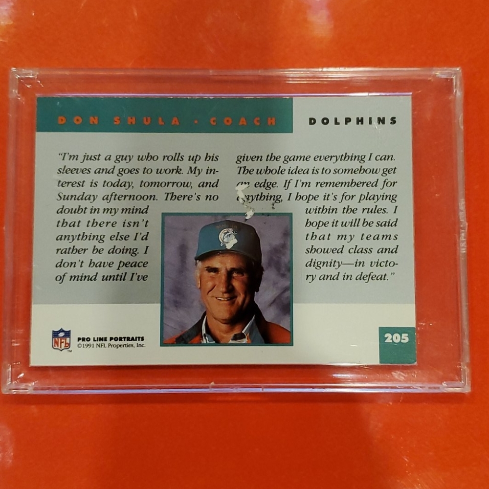Autographed DON SHULA Card - Picture 2 of 2